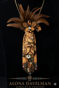 Elegant Handcrafted Necktie Brooch Necklace