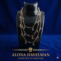 "Rain Drops" Multi-Layered Chain Necklace